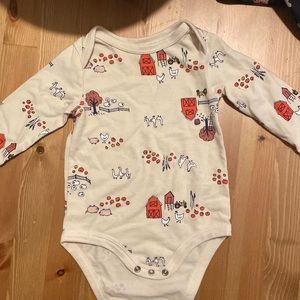 Farm long sleeve onesie